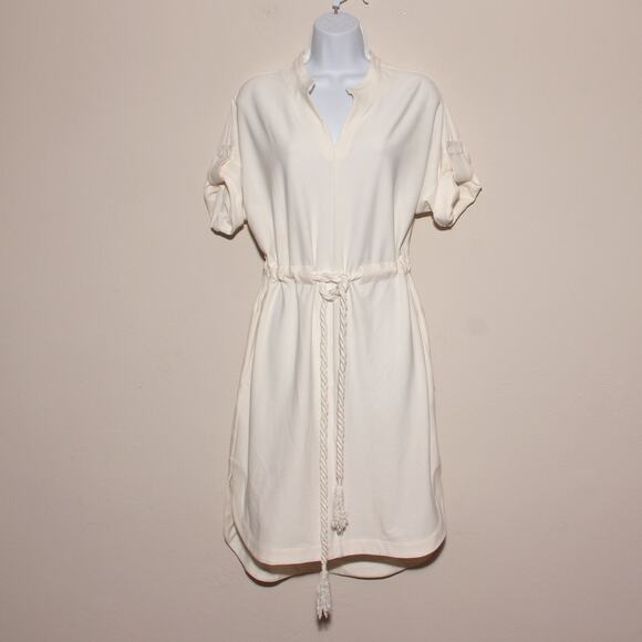 NEW Lyssé Drawstring Waist Hi-Lo Dress Size Small RUNS LARGE - Picture 1 of 9